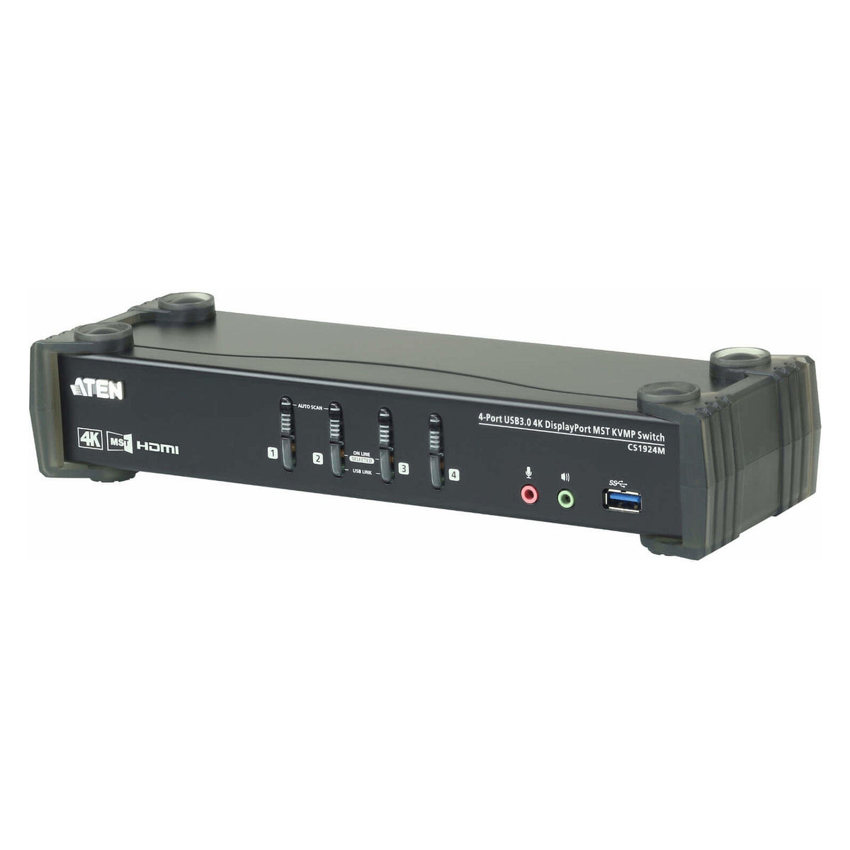 ATEN CS1924M 4-Port USB 3.0 4K DisplayPort MST KVM Switch