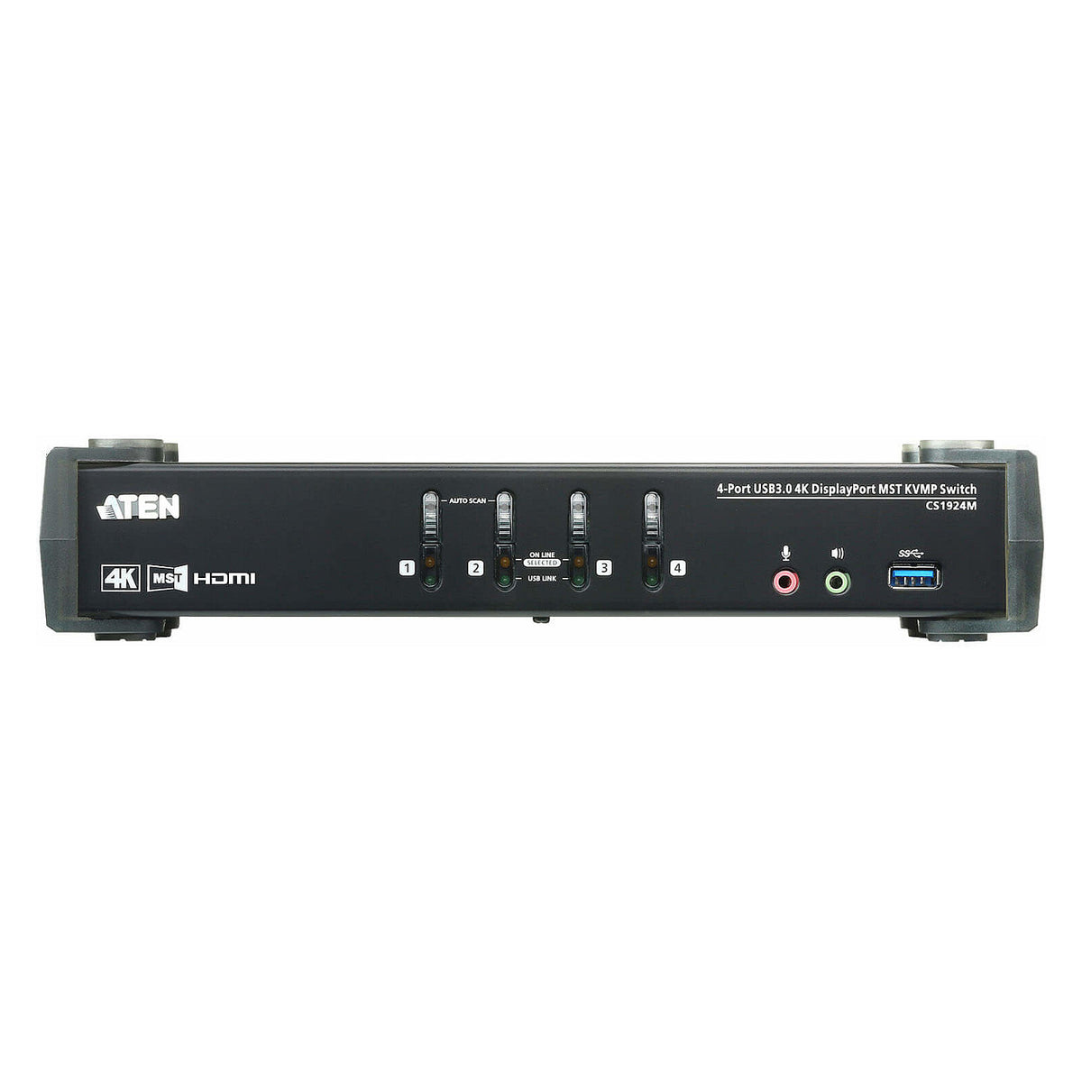 ATEN CS1924M 4-Port USB 3.0 4K DisplayPort MST KVM Switch