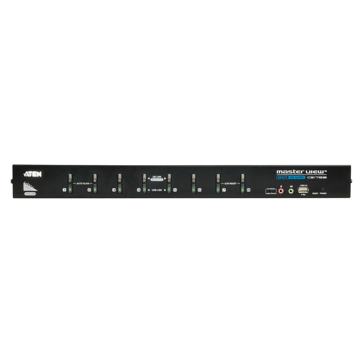 ATEN CS1768 KVM Switch DVI USB Audio 8 Ports