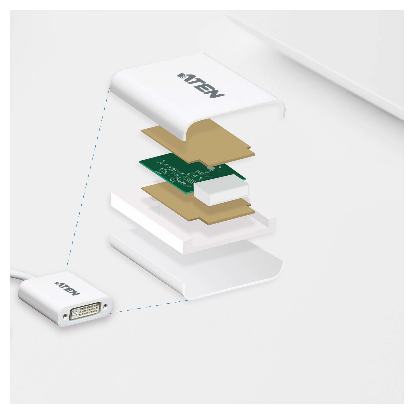 ATEN VC965 DisplayPort to DVI Adapter