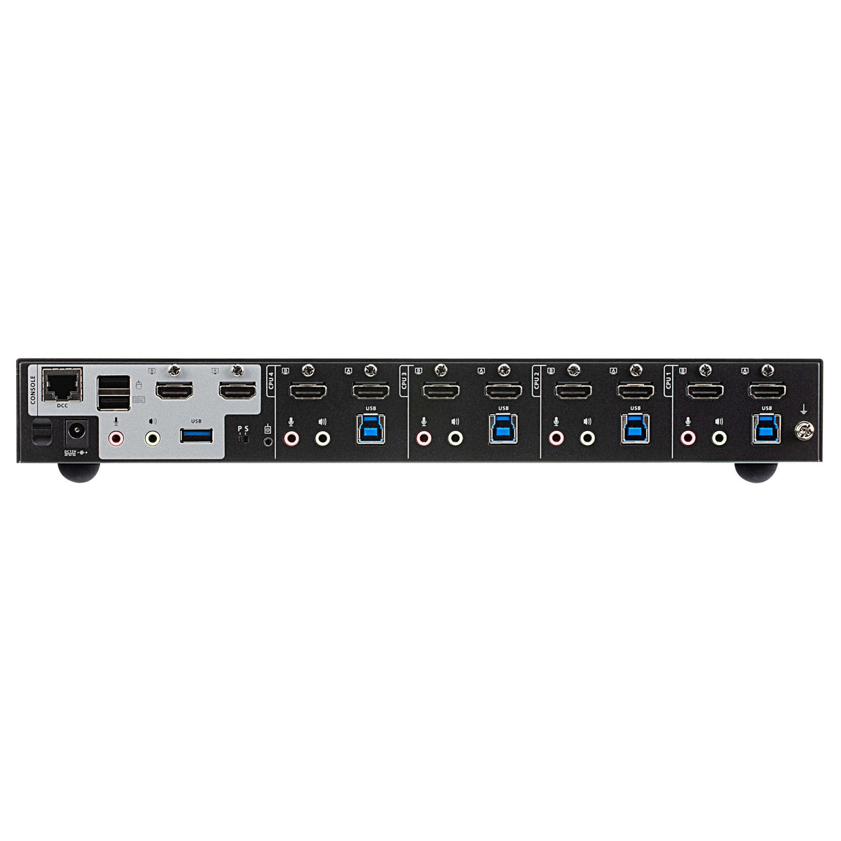 ATEN CS1844 4-Port True 4K HDMI Dual-View KVM Switch mit Audio & USB 3.0Hub