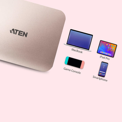 ATEN UH3235 USB-C 4K Ultra Mini Dock mit Power Passthrough