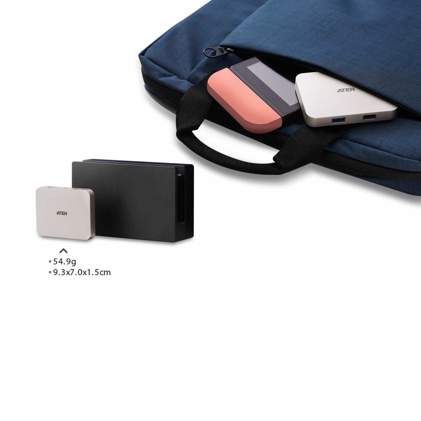 ATEN UH3235 USB-C 4K Ultra Mini Dock mit Power Passthrough