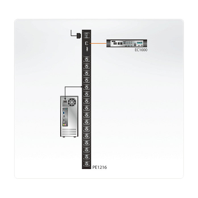 ATEN PE1216G IP Steckdosenleiste 16-Port 16x C13 IP-ready