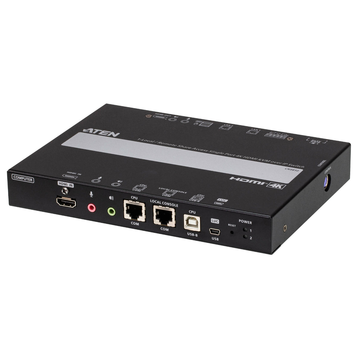 ATEN CN9850 1-Local-Remote Share Access Einzelport 4K HDMI KVM over IP Switch