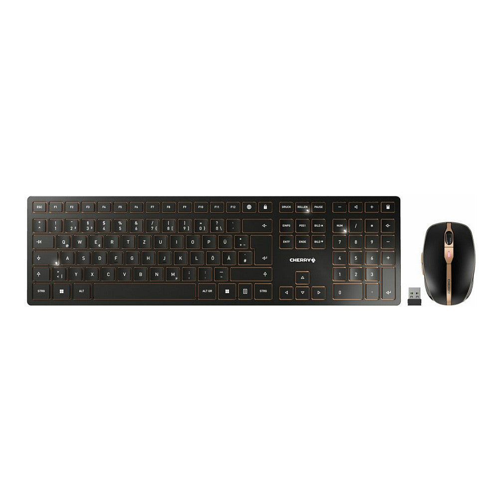 Cherry Desktop-Set DW 9100 Slim Wireless IT-Layout s/b