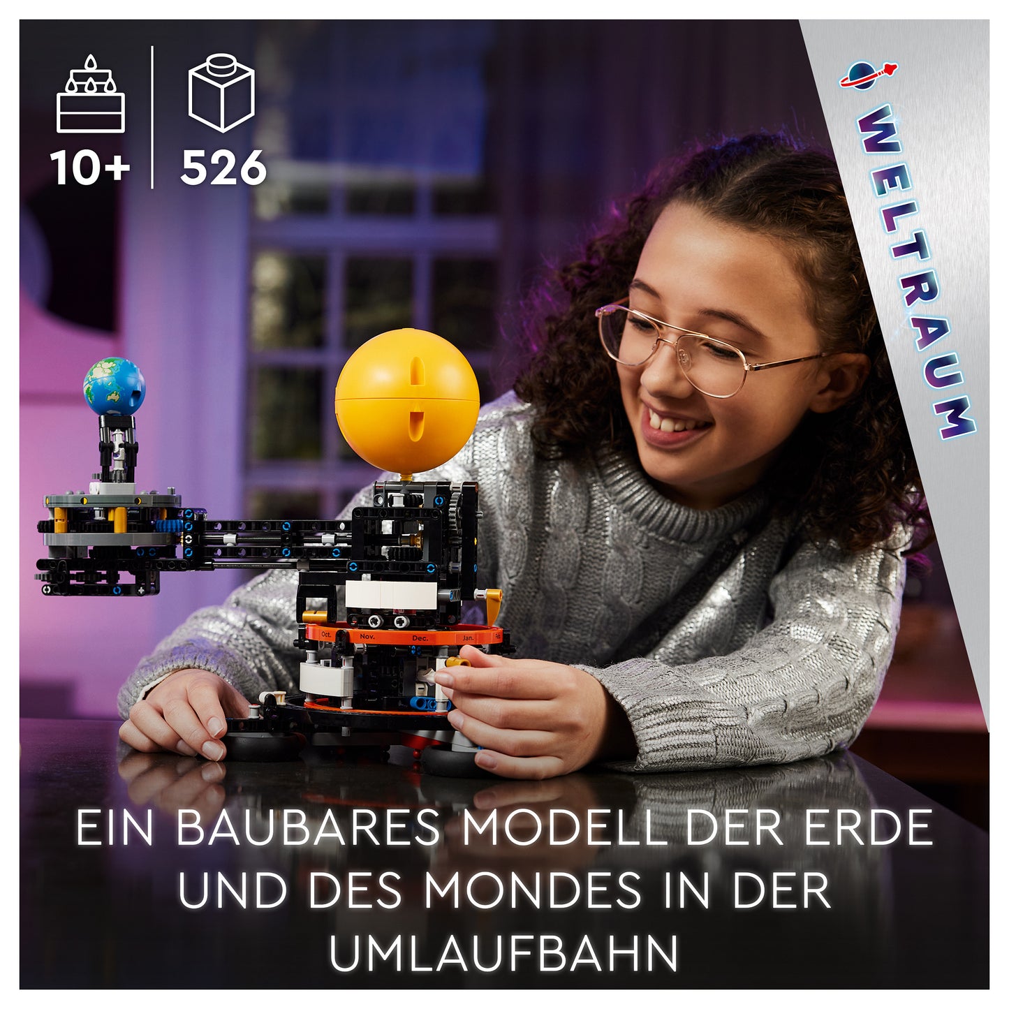 LEGO 42179 Technic Sonne Erde Mond Modell