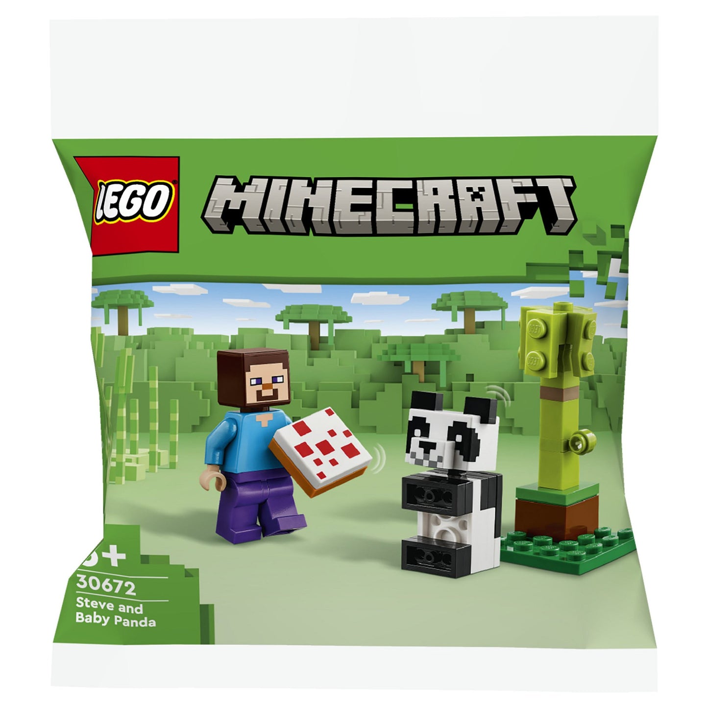 LEGO 30672 Minecraft Steve mit Baby-Panda (Polybag)