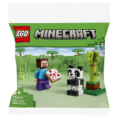 LEGO 30672 Minecraft Steve mit Baby-Panda (Polybag)