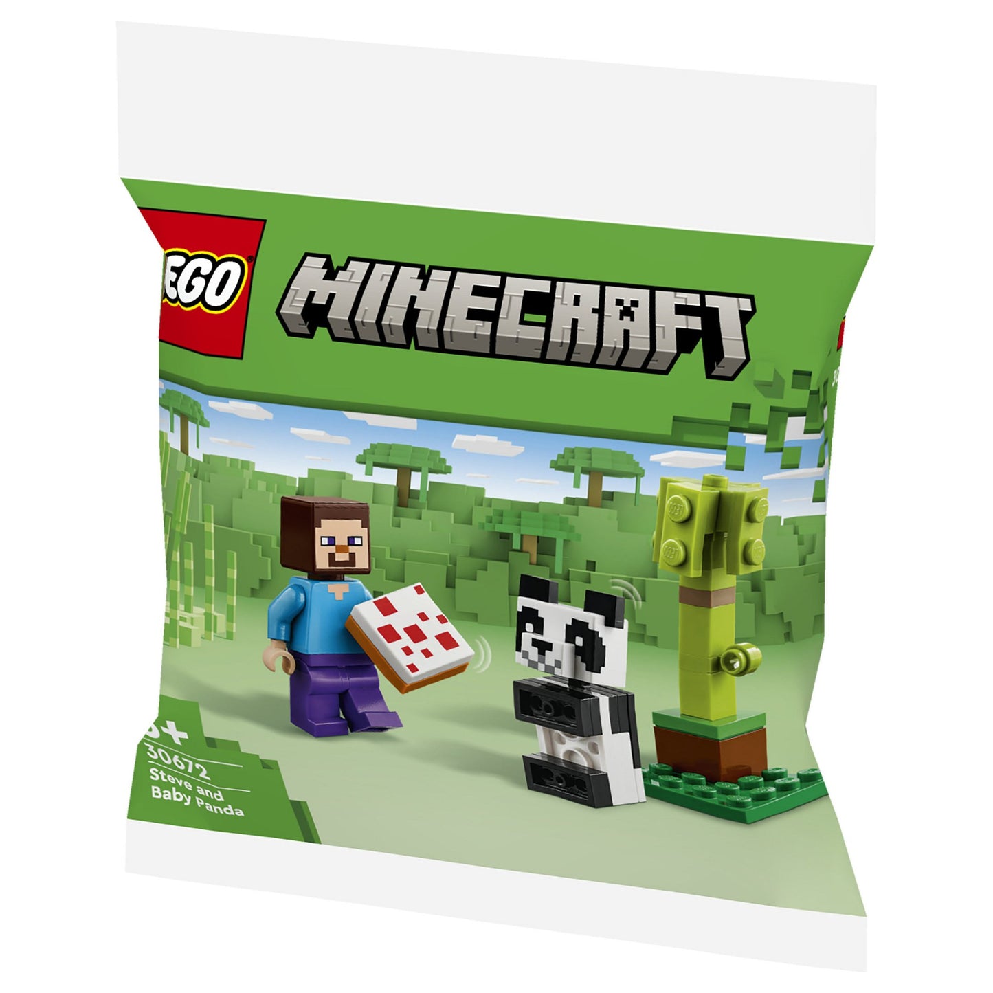 LEGO 30672 Minecraft Steve mit Baby-Panda (Polybag)