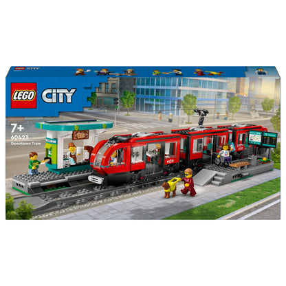 LEGO 60423 City Straßenbahn mit Haltestelle