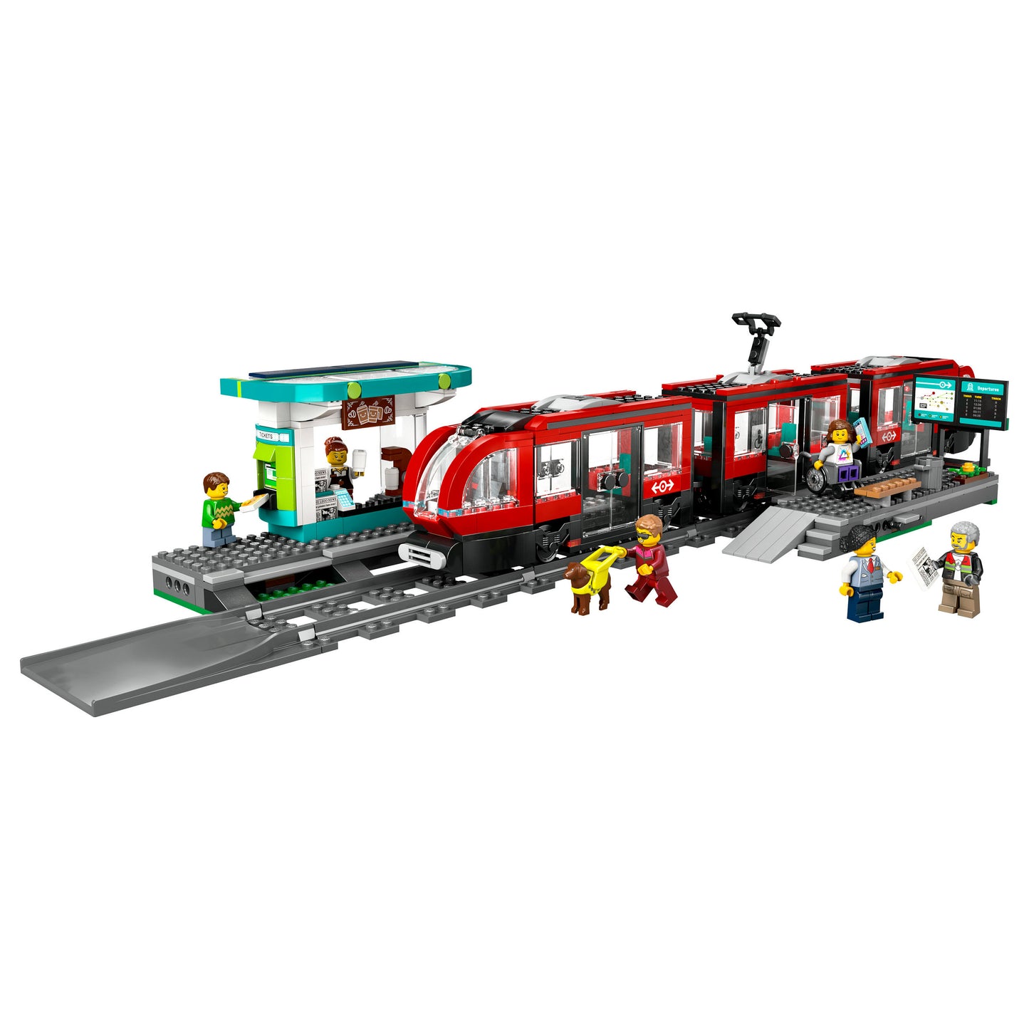 LEGO 60423 City Straßenbahn mit Haltestelle