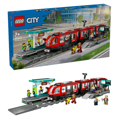 LEGO 60423 City Straßenbahn mit Haltestelle