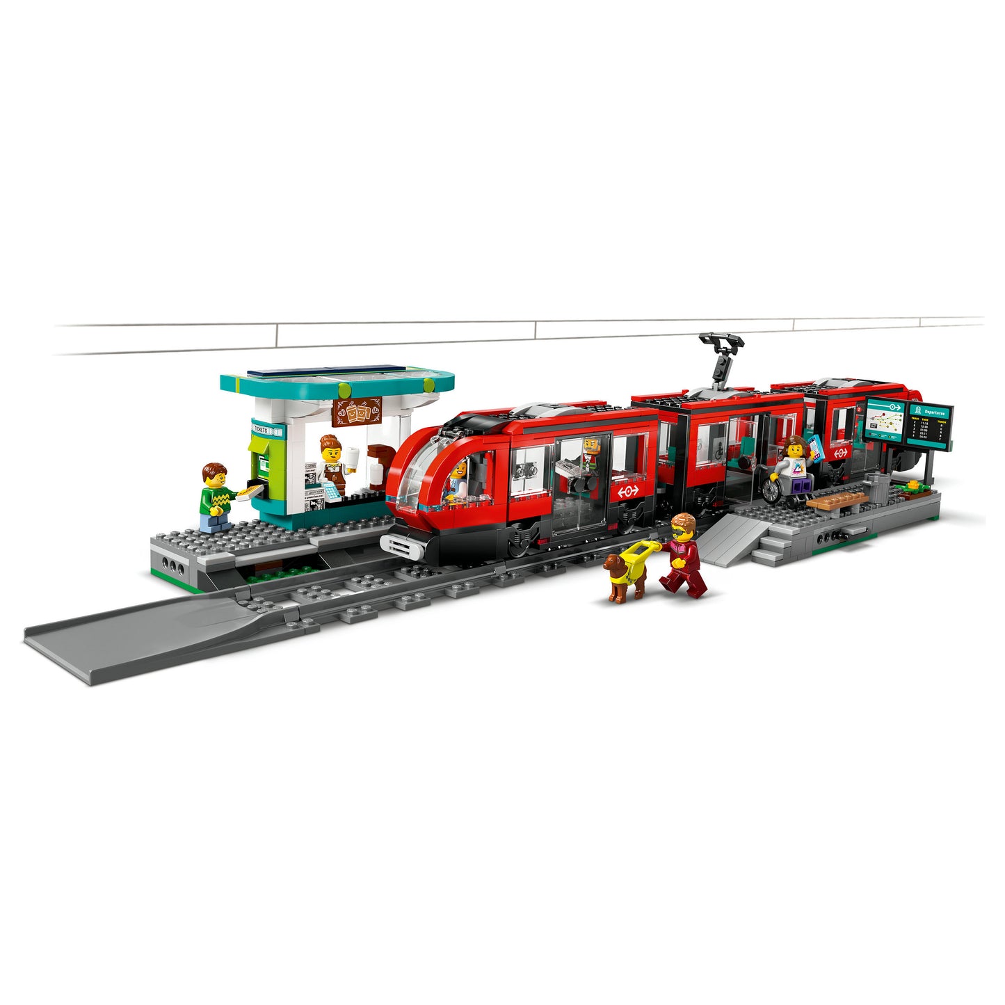 LEGO 60423 City Straßenbahn mit Haltestelle