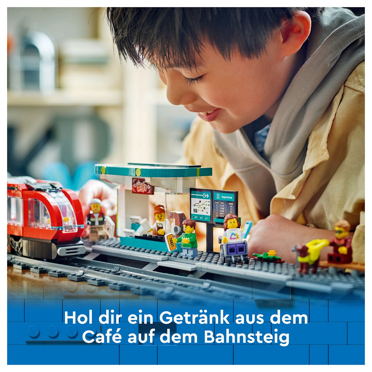 LEGO 60423 City Straßenbahn mit Haltestelle