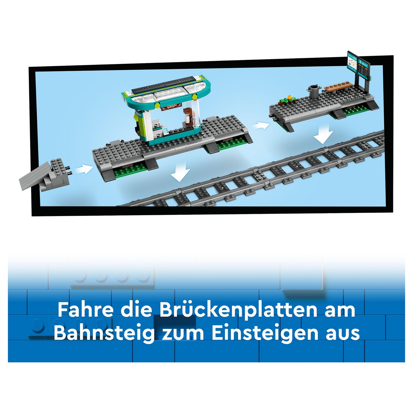 LEGO 60423 City Straßenbahn mit Haltestelle