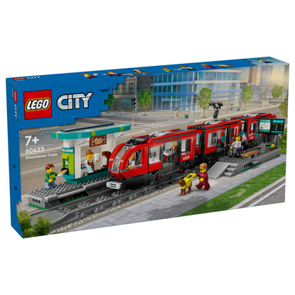 LEGO 60423 City Straßenbahn mit Haltestelle