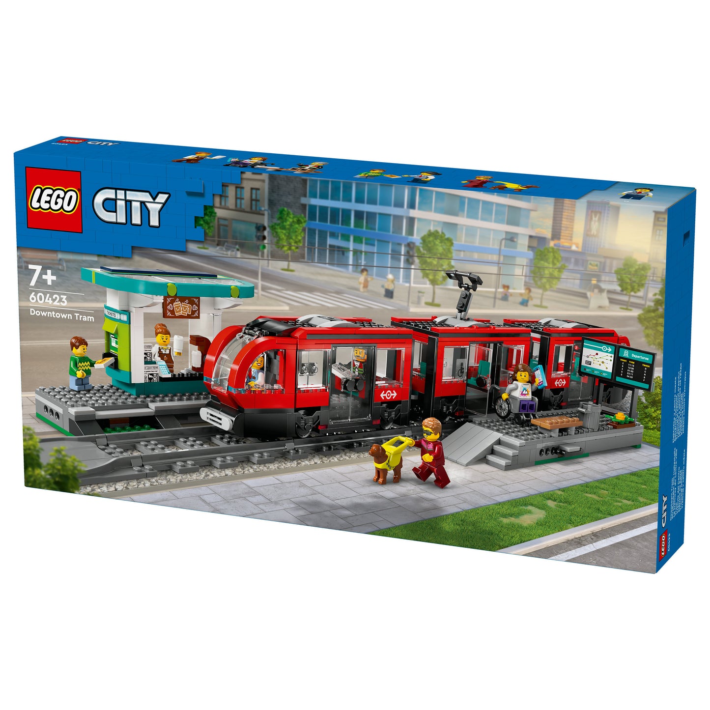 LEGO 60423 City Straßenbahn mit Haltestelle