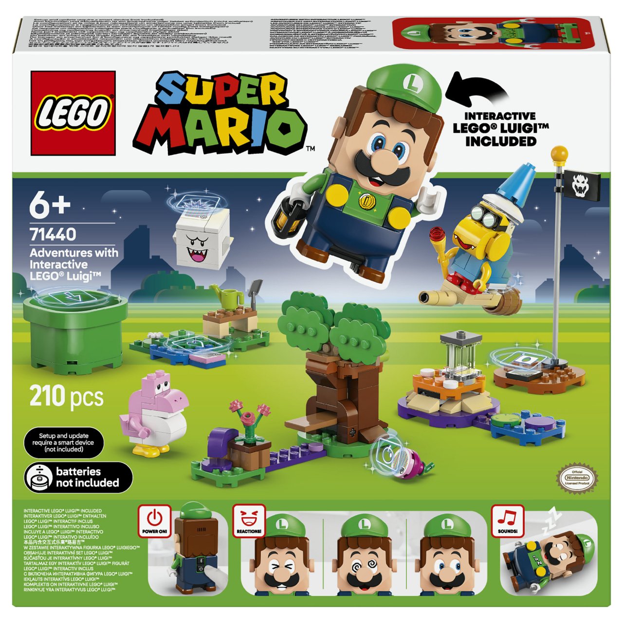 LEGO 71440 Super Mario Abenteuer mit dem interaktiven LEGO Luigi