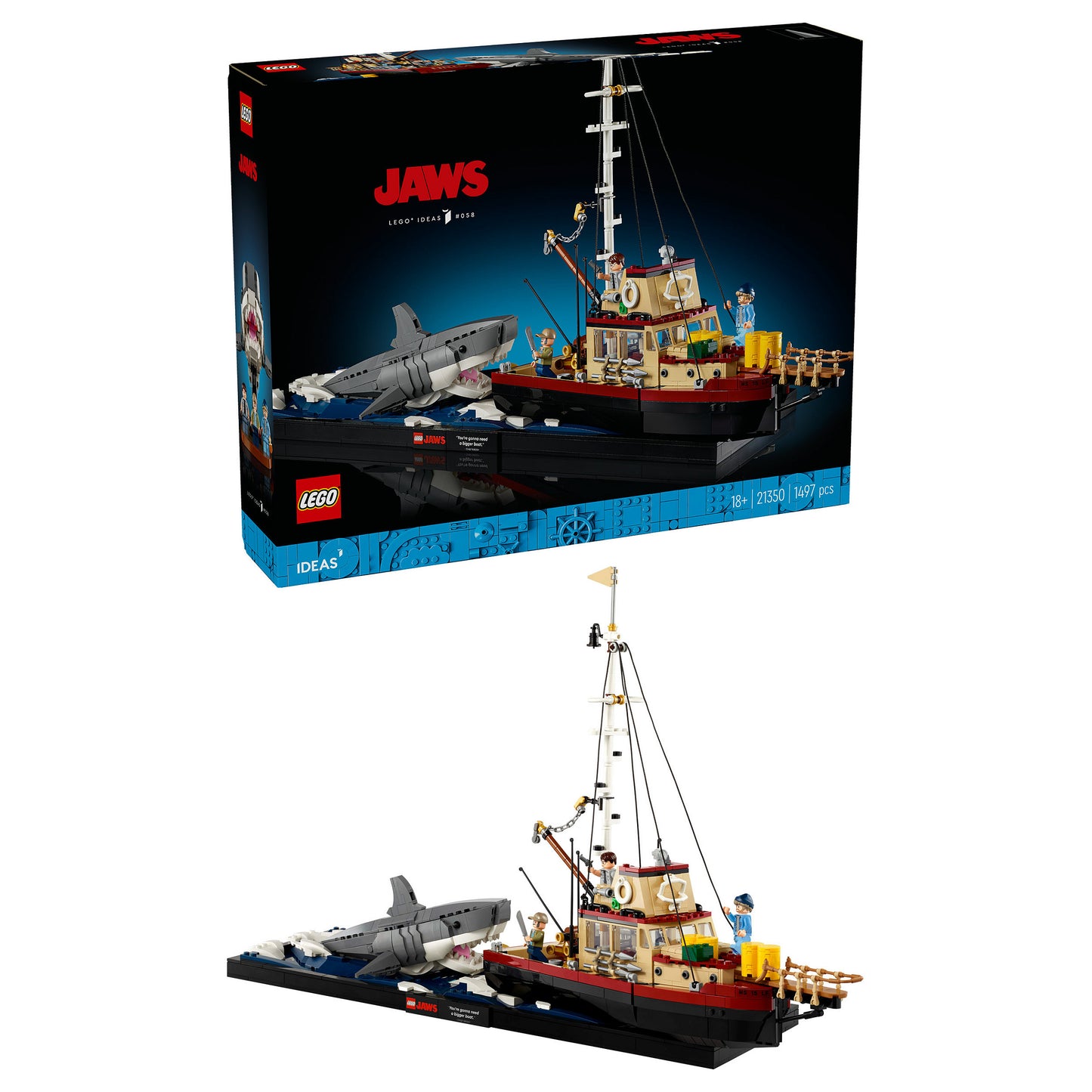 LEGO 21350 Ideas Der weie Hai