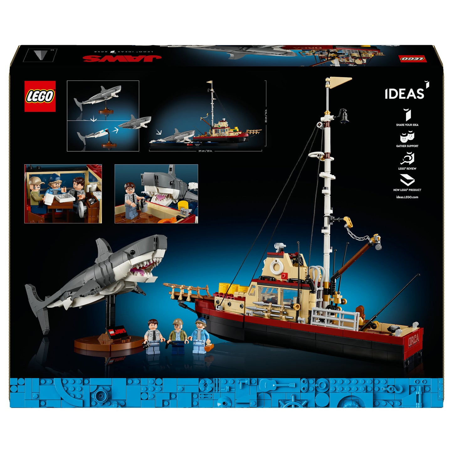 LEGO 21350 Ideas Der weie Hai