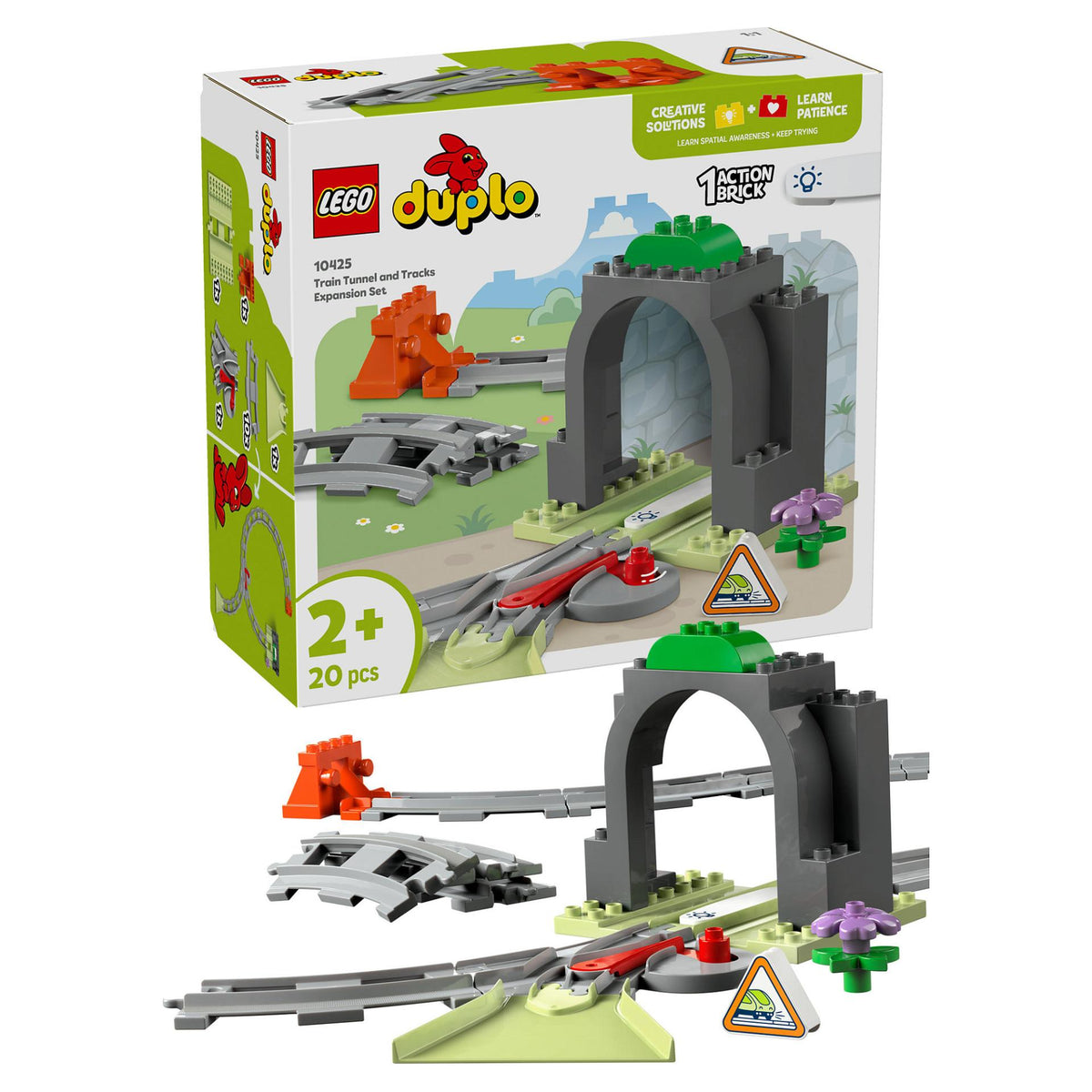 LEGO 10425 DUPLO Town Eisenbahntunnel und Schienen Erweiterungsset