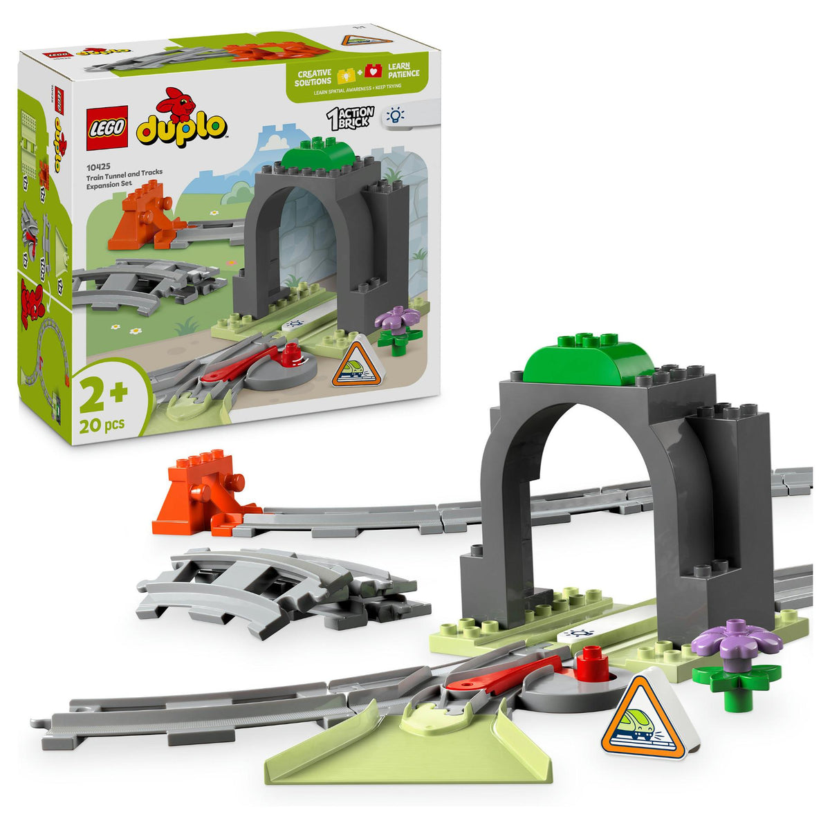 LEGO 10425 DUPLO Town Eisenbahntunnel und Schienen Erweiterungsset