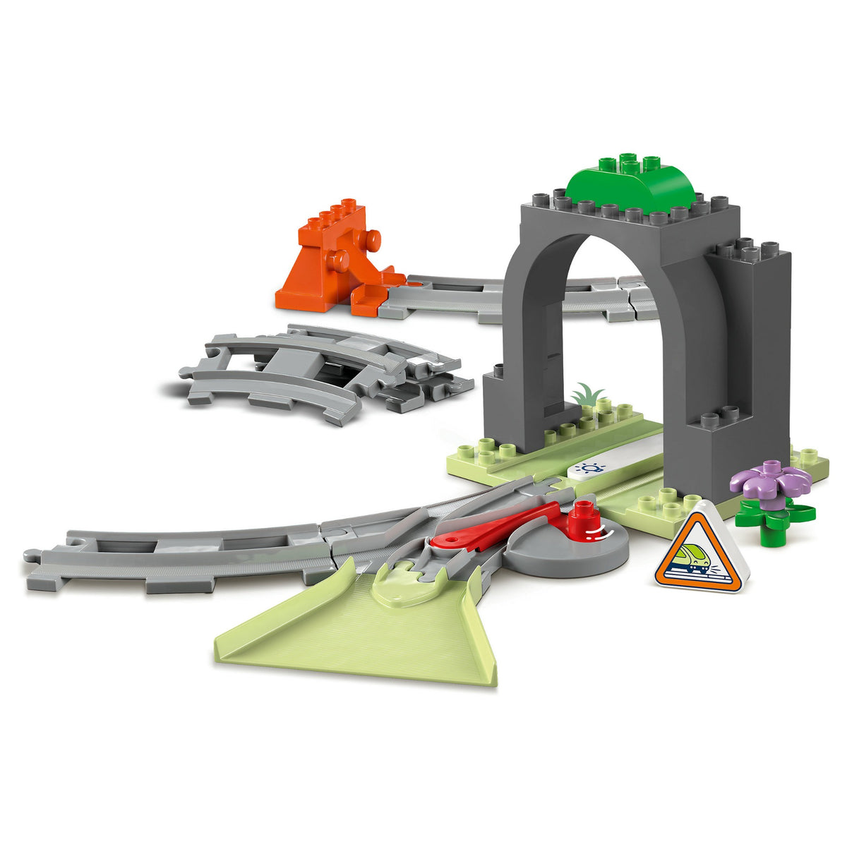 LEGO 10425 DUPLO Town Eisenbahntunnel und Schienen Erweiterungsset