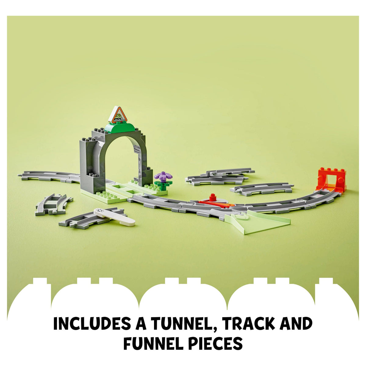 LEGO 10425 DUPLO Town Eisenbahntunnel und Schienen Erweiterungsset