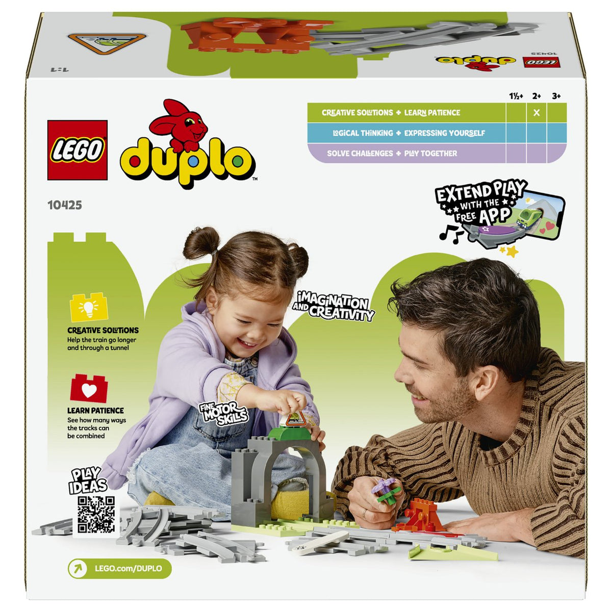 LEGO 10425 DUPLO Town Eisenbahntunnel und Schienen Erweiterungsset