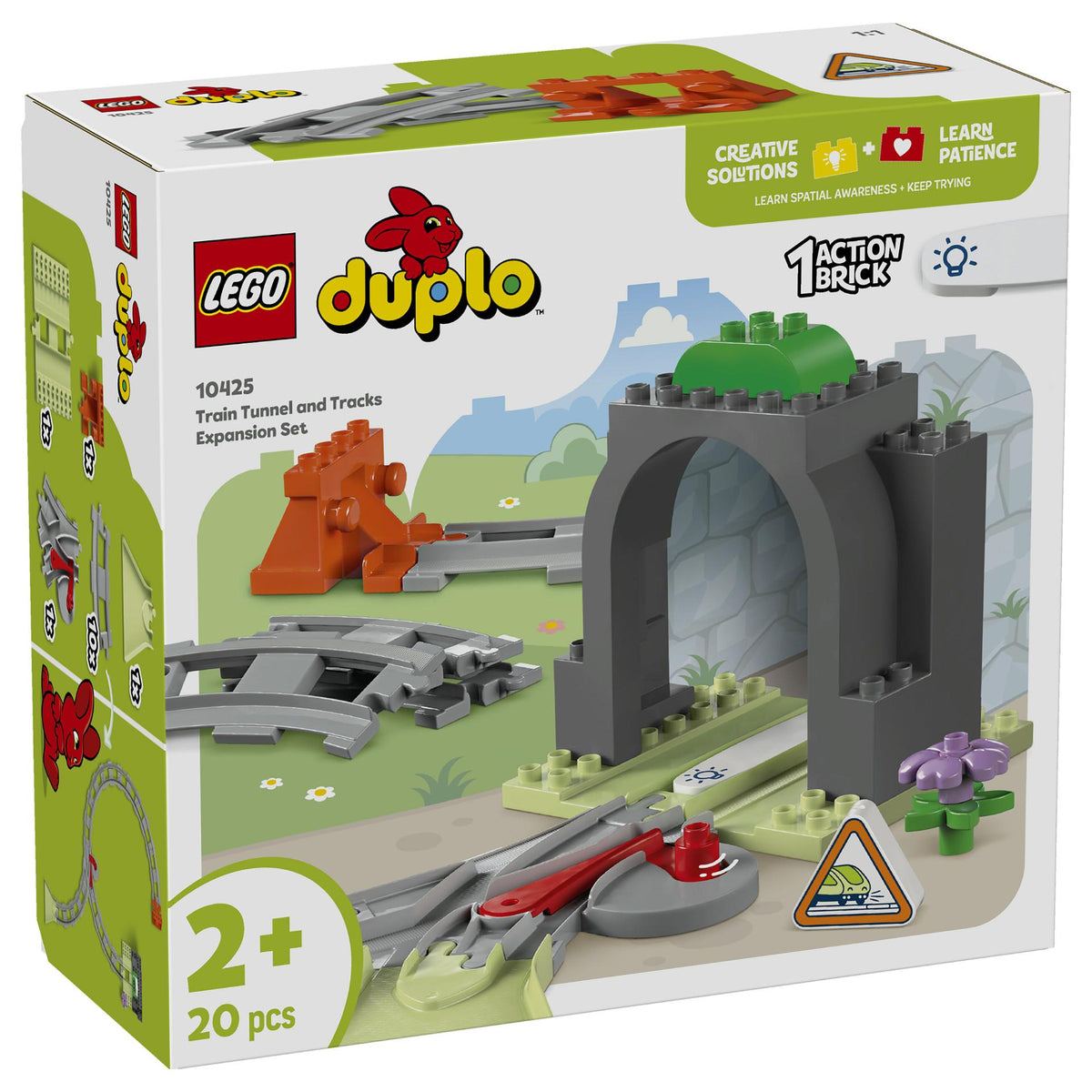 LEGO 10425 DUPLO Town Eisenbahntunnel und Schienen Erweiterungsset