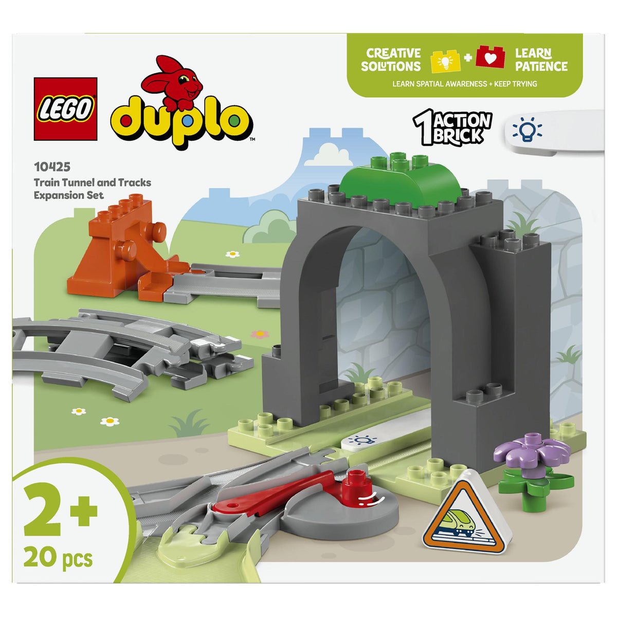 LEGO 10425 DUPLO Town Eisenbahntunnel und Schienen Erweiterungsset