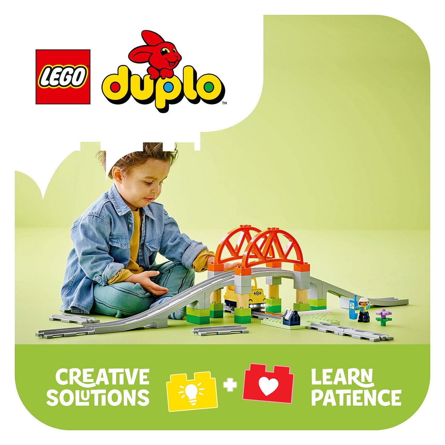 LEGO 10426 DUPLO Town Eisenbahnbrcke und Schienen - Erweiterungsset