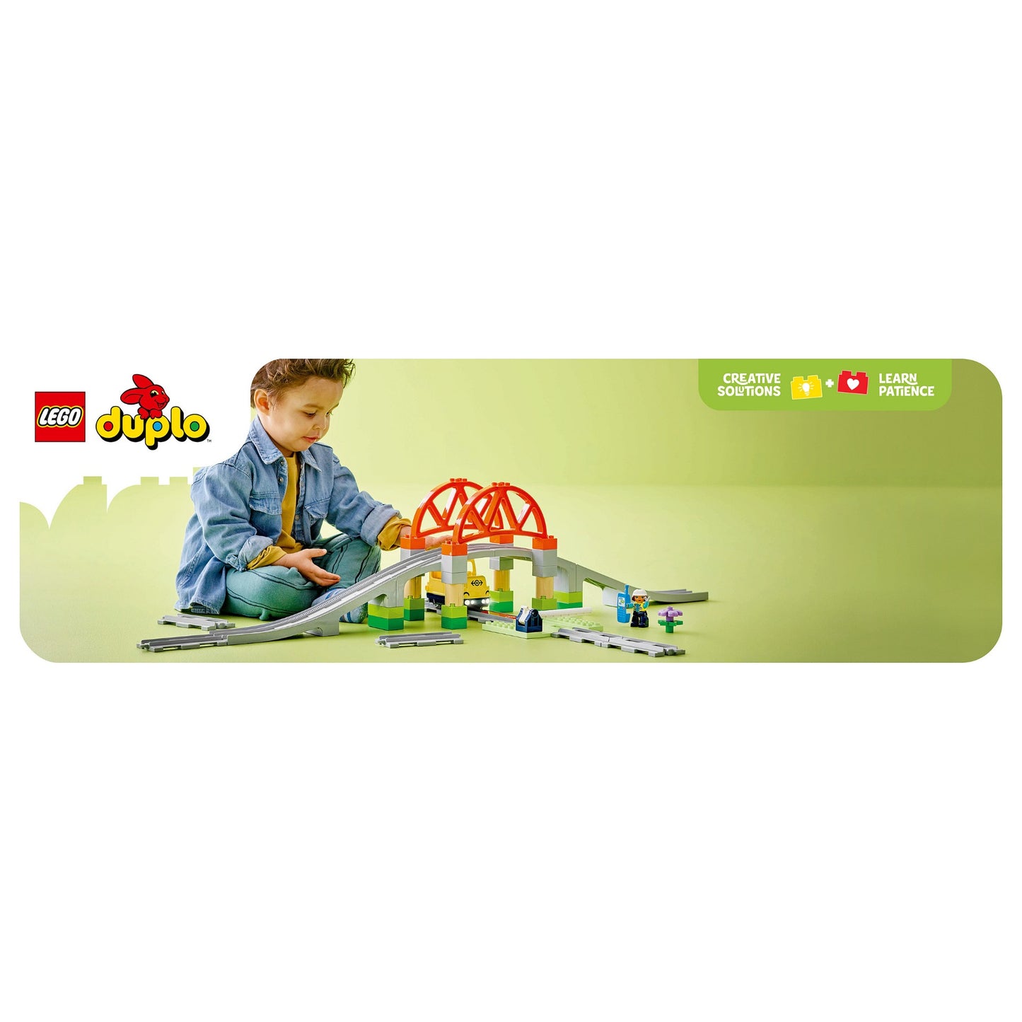 LEGO 10426 DUPLO Town Eisenbahnbrcke und Schienen - Erweiterungsset