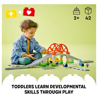 LEGO 10426 DUPLO Town Eisenbahnbrcke und Schienen - Erweiterungsset