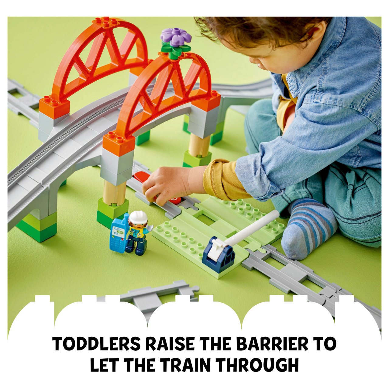 LEGO 10426 DUPLO Town Eisenbahnbrcke und Schienen - Erweiterungsset