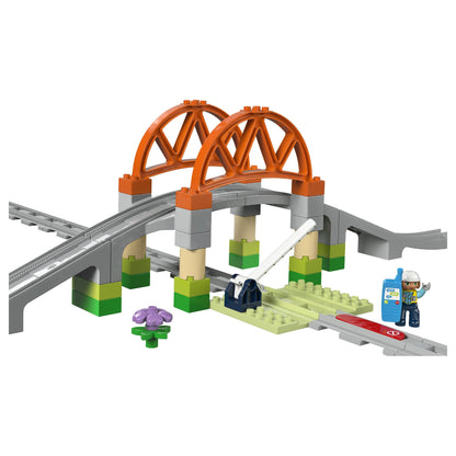 LEGO 10426 DUPLO Town Eisenbahnbrcke und Schienen - Erweiterungsset
