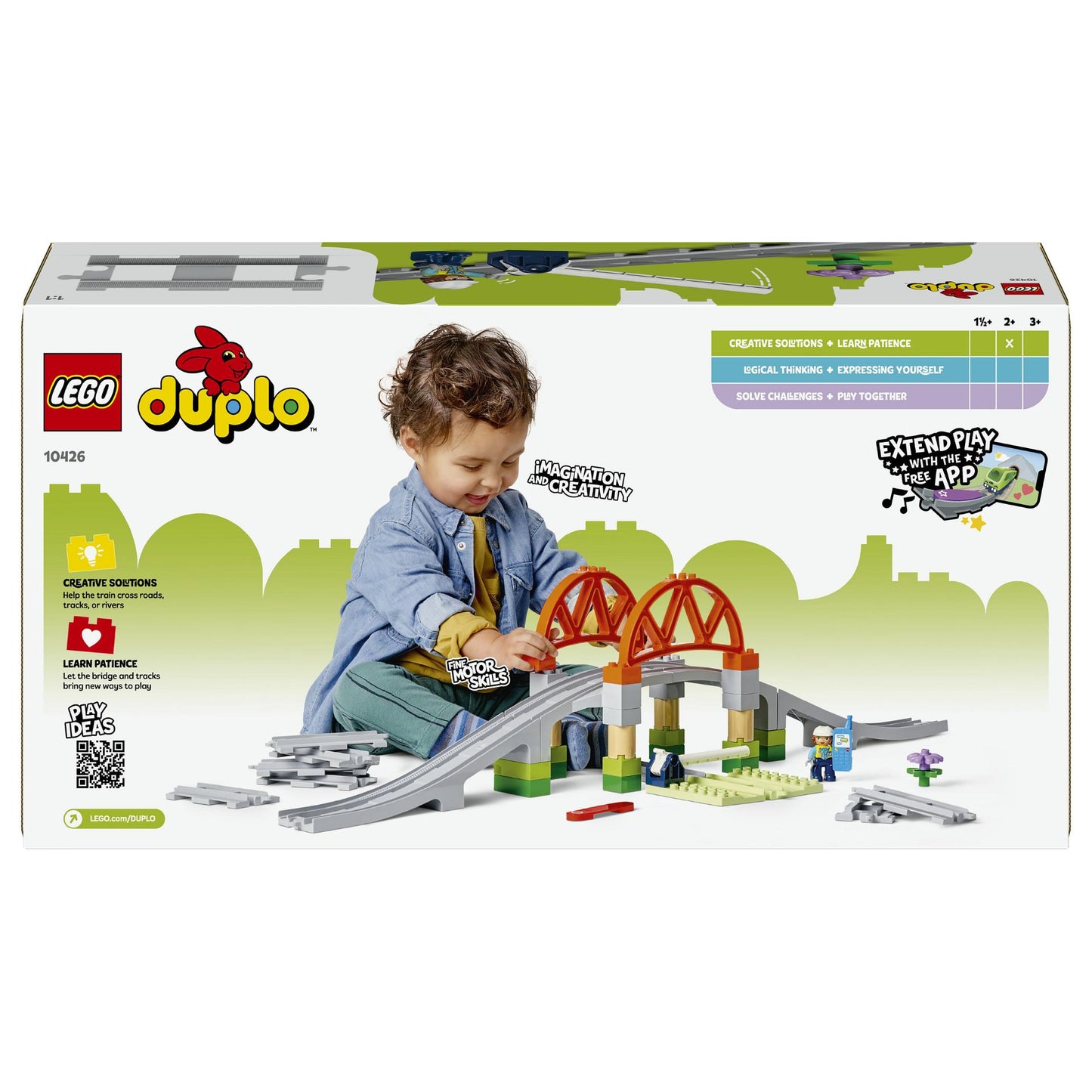 LEGO 10426 DUPLO Town Eisenbahnbrcke und Schienen - Erweiterungsset
