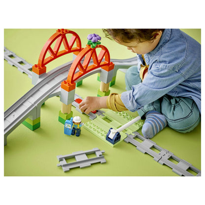 LEGO 10426 DUPLO Town Eisenbahnbrcke und Schienen - Erweiterungsset