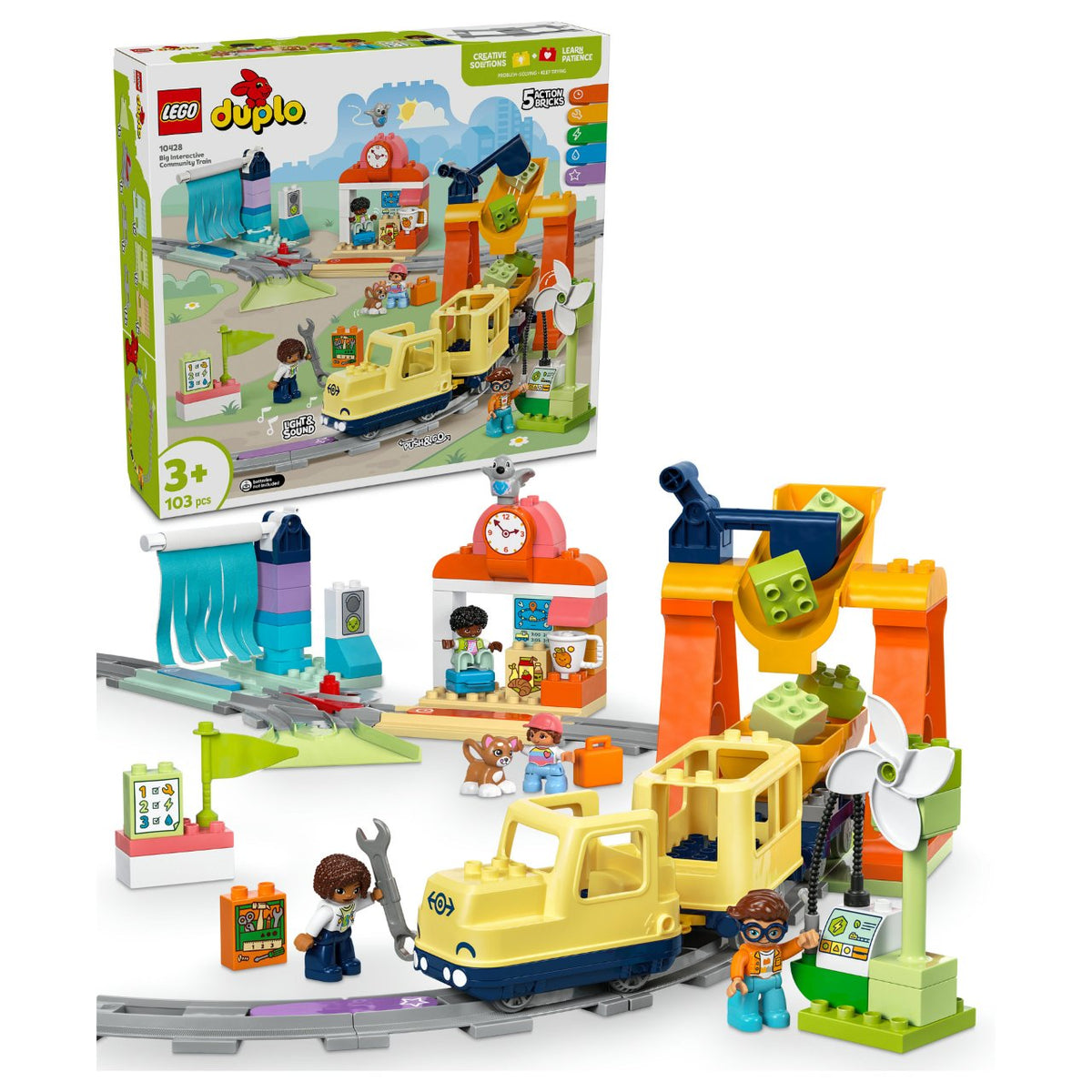 LEGO 10428 DUPLO Town Groe interaktive Eisenbahn