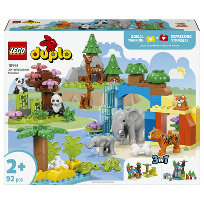 LEGO 10446 DUPLO Town Wildtier-Familien 3-in-1-Set