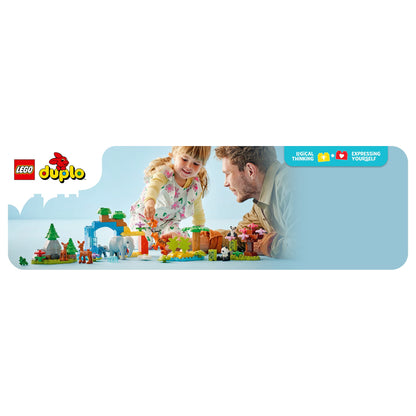LEGO 10446 DUPLO Town Wildtier-Familien 3-in-1-Set