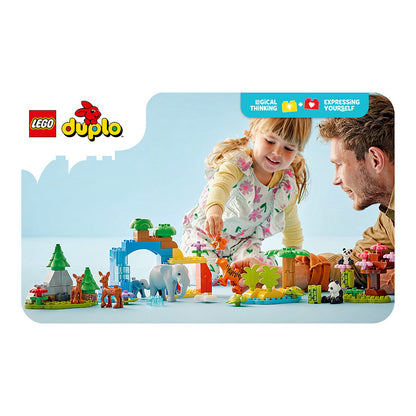 LEGO 10446 DUPLO Town Wildtier-Familien 3-in-1-Set