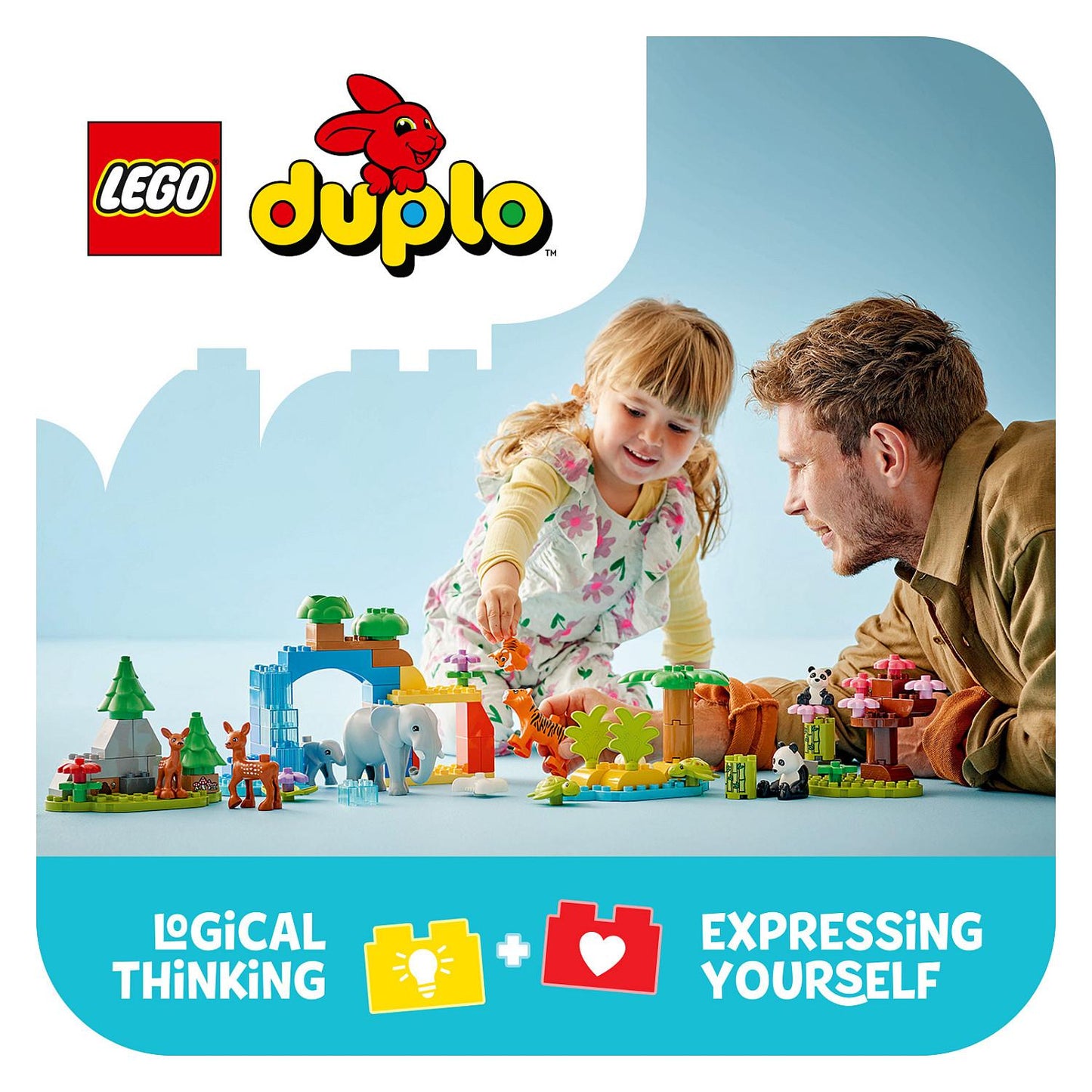LEGO 10446 DUPLO Town Wildtier-Familien 3-in-1-Set