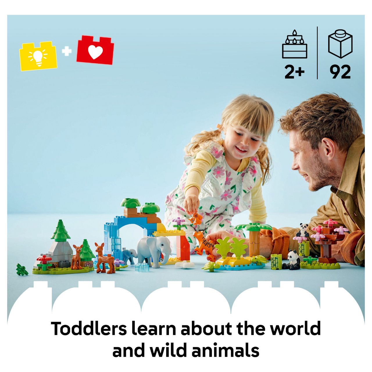 LEGO 10446 DUPLO Town Wildtier-Familien 3-in-1-Set