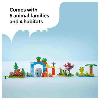 LEGO 10446 DUPLO Town Wildtier-Familien 3-in-1-Set