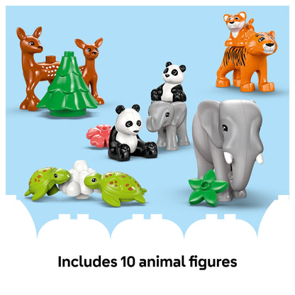 LEGO 10446 DUPLO Town Wildtier-Familien 3-in-1-Set