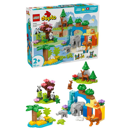 LEGO 10446 DUPLO Town Wildtier-Familien 3-in-1-Set