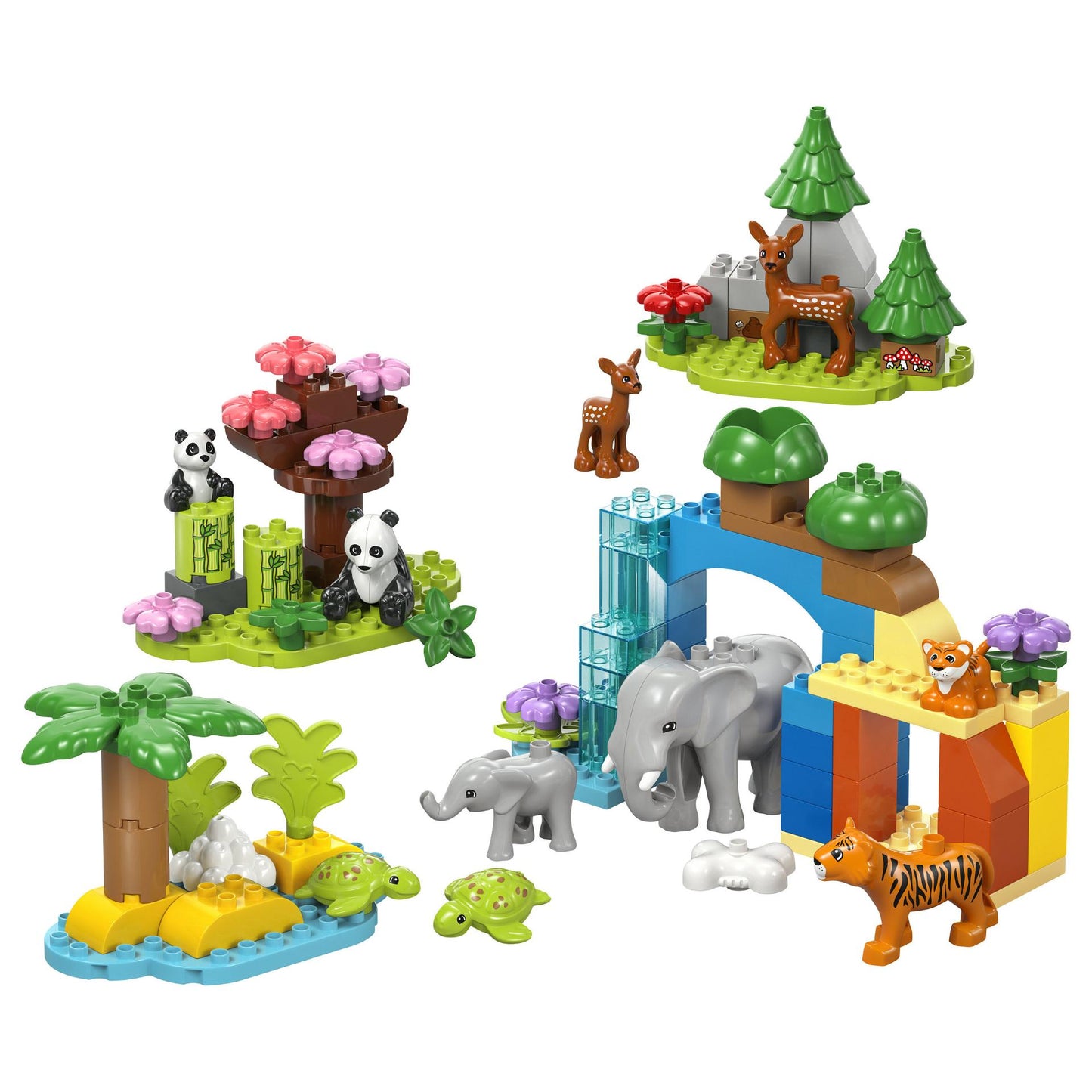 LEGO 10446 DUPLO Town Wildtier-Familien 3-in-1-Set