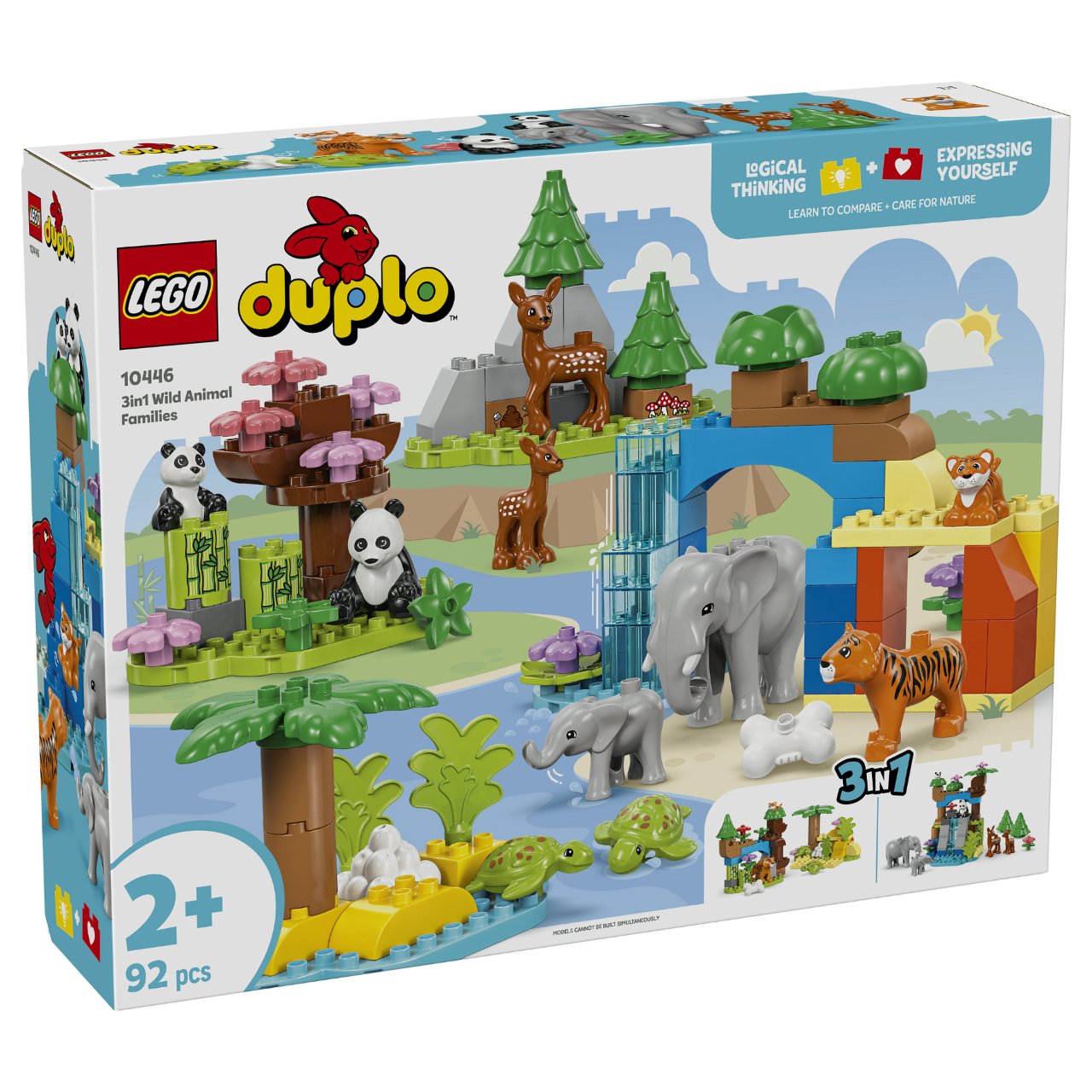 LEGO 10446 DUPLO Town Wildtier-Familien 3-in-1-Set